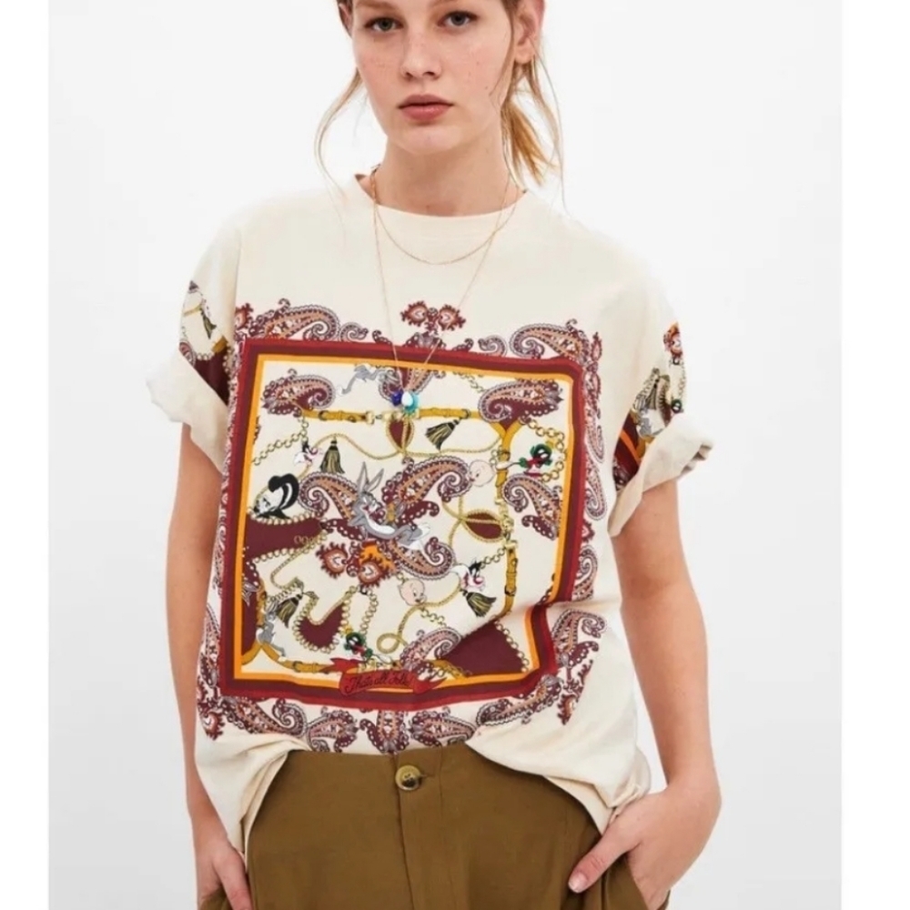 Zara Looney Tunes tee- size small womens - Picture 1 of 7